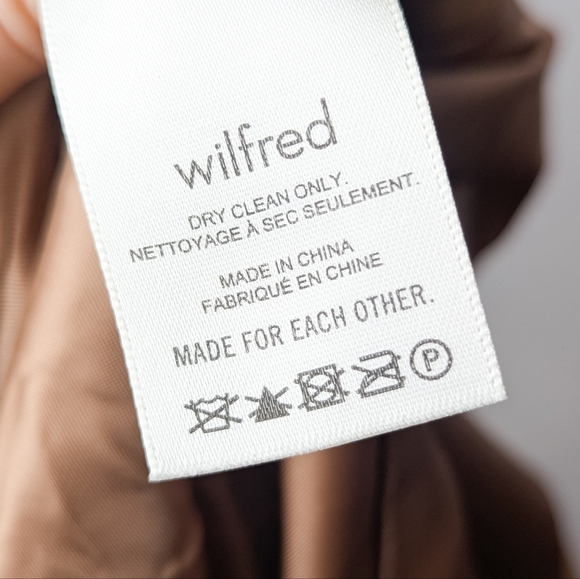 WILFRED Cherrelle Blazer Saville Brown Tan Double Breasted Aritzia XXS - Picture 11 of 12